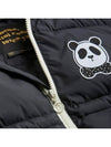 Kids Panda Logo Hooded Fur Padded Jacket 22710151 99 - MINI RODINI - BALAAN 4