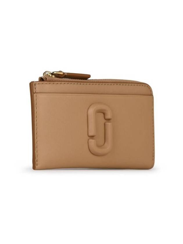 Marc Jacobs 'Zip' Beige Leather Wallet - MARC JACOBS - BALAAN 2