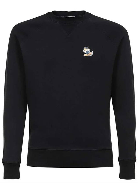 Dressed Fox Patch Classic Sweatshirt Black - MAISON KITSUNE - BALAAN 2