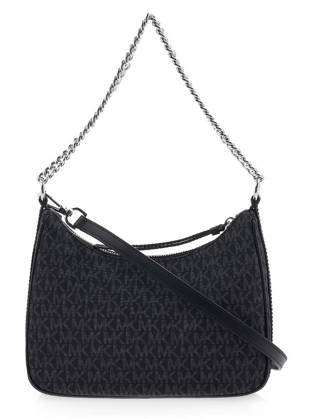 Jet Set Charm Logo Monogram Print Shoulder Bag Black - MICHAEL KORS - BALAAN 4