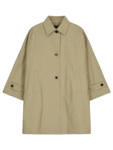 gabardine car coat cashew - TOTEME - BALAAN 1