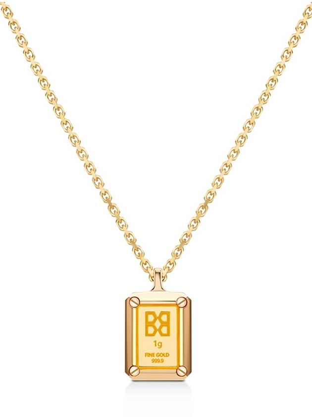 Gram Gold Bar Necklace Gold - BE/GINS - BALAAN 2