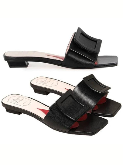 Black Curve Buckle Mule Black - ROGER VIVIER - BALAAN 2