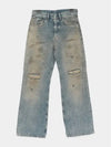 Distressed Loose Fit Jeans Light Blue - ACNE STUDIOS - BALAAN 4