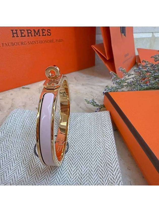 Mini Clic Kelly Bracelet Rose Gold - HERMES - BALAAN 5