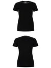 Cotton Logo Patch Short Sleeve T-Shirt Black - MONCLER - BALAAN 5