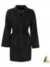 Harold Cashmere Wool Single Coat Black - MAX MARA - BALAAN 2