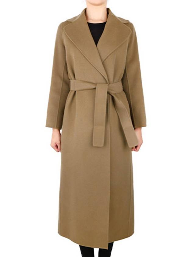 Camel Poldo Wool Coat 29016043 045 00440 - MAX MARA - BALAAN 1