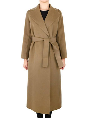 Camel Poldo Wool Coat 29016043 045 00440 - MAX MARA - BALAAN 1