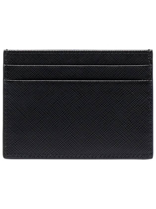 Saffiano Leather Card Holder Black - PRADA - BALAAN 3