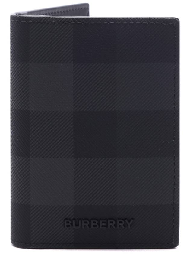 Check Half Card Wallet Grey - BURBERRY - BALAAN 2