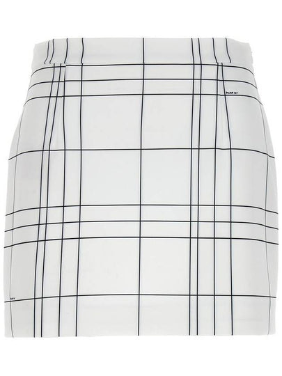 Check A-Line Skirt White - MARNI - BALAAN 2