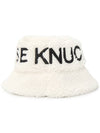 Cobble Embroidered Logo Bucket Hat White - MOOSE KNUCKLES - BALAAN 4