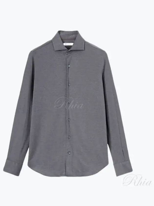 Andrew Cashmere Silk Long Sleeve Shirt Grey - LORO PIANA - BALAAN 2