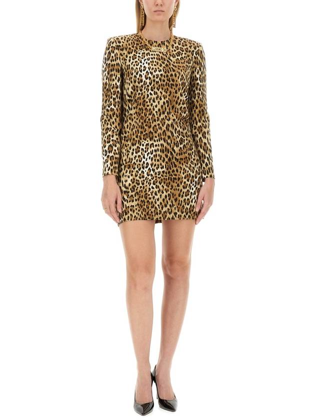 DRESS WITH ANIMAL PATTERN - MOSCHINO - BALAAN 2