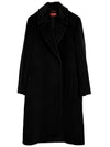 Asti Wool Single Coat Black - MAX MARA - BALAAN 5