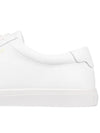 Men's Andy Leather Low Top Sneakers White - SAINT LAURENT - BALAAN 7