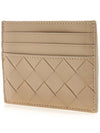 Intrecciato Leather Card Wallet Beige - BOTTEGA VENETA - BALAAN 3