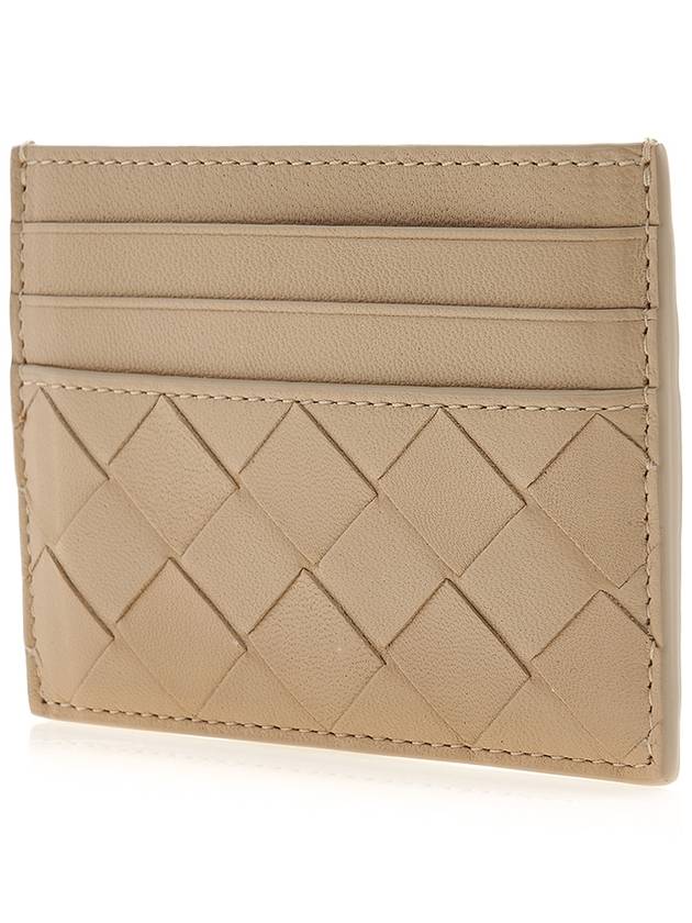 Intrecciato Leather Card Wallet Beige - BOTTEGA VENETA - BALAAN 3