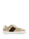 Web Ace GG Supreme Low Top Sneakers Beige Ebony - GUCCI - BALAAN 3