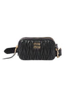 Matelasse Leather Belt Bag Black - MIU MIU - BALAAN 1