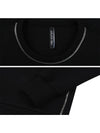 PBJS06A 3557 01 Black sweatshirt neck side metal zipper decoration - NEIL BARRETT - BALAAN 4
