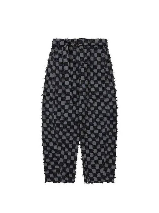 Checkerboard Jeans CHARCOAL - AJOBYAJO - BALAAN 1