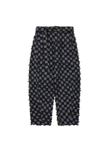 Checkerboard Jeans CHARCOAL - AJOBYAJO - BALAAN 1