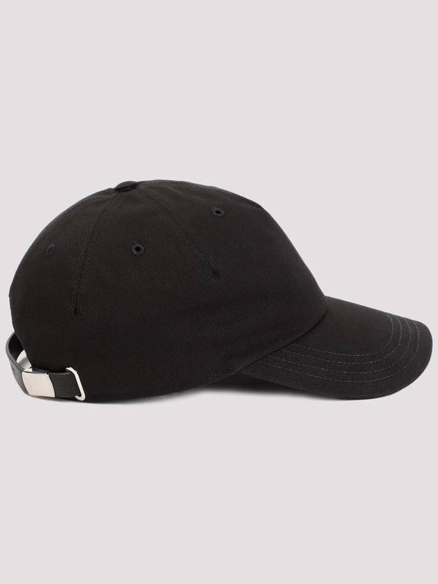 Embroidered Logo Ball Cap Black - ALEXANDER MCQUEEN - BALAAN 3