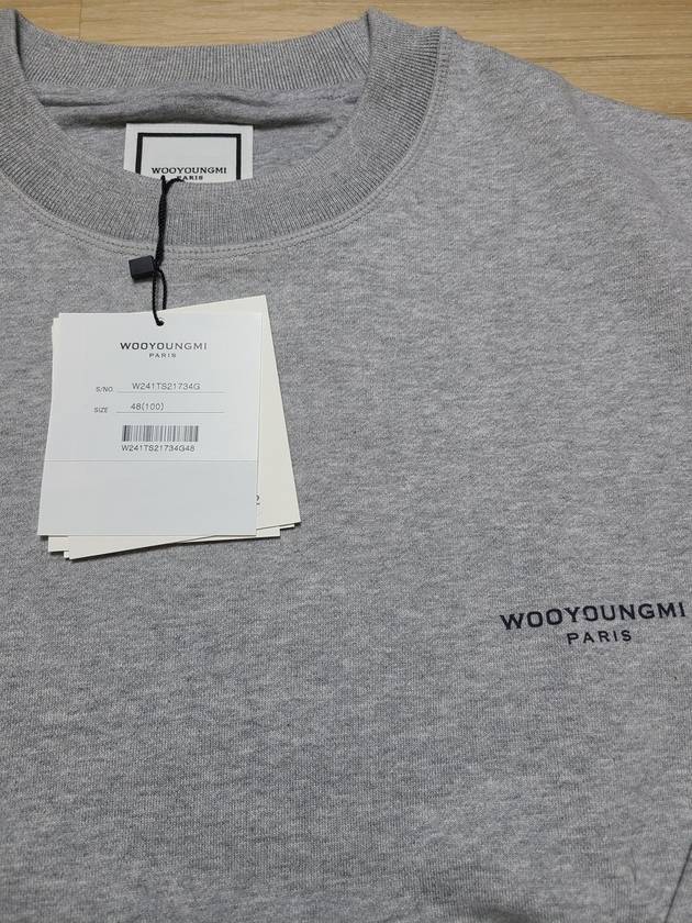 Gray Cotton Square Label Sweatshirt W241TS21734G - WOOYOUNGMI - BALAAN 5