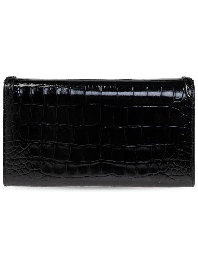 Tom Ford Leather Wallet With Strap, Women's, Black - TOM FORD - BALAAN 3