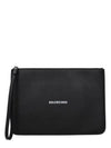 Logo Strap Cash Medium Clutch Bag Black - BALENCIAGA - BALAAN 2