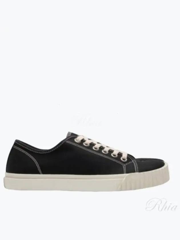 Tabi Canvas Low Top Sneakers Black - MAISON MARGIELA - BALAAN 2