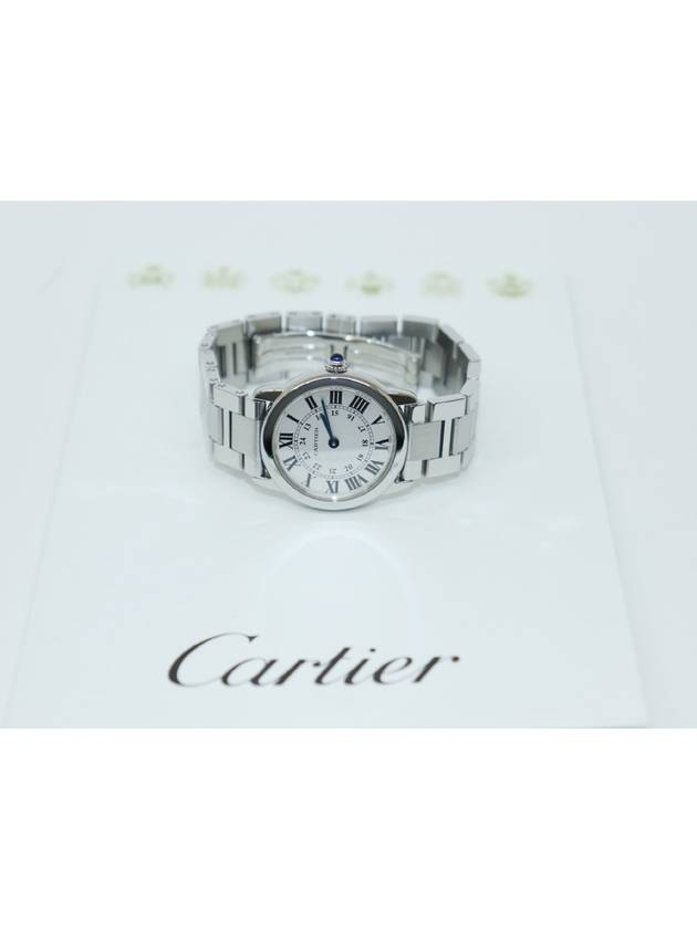 Really clean genuine Ronde Solo 29mm steel watch purchased at Lotte Department Store W6701004 - CARTIER - BALAAN 5