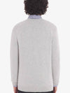 Baby Fox Patch V-neck Cardigan Light Grey - MAISON KITSUNE - BALAAN 6