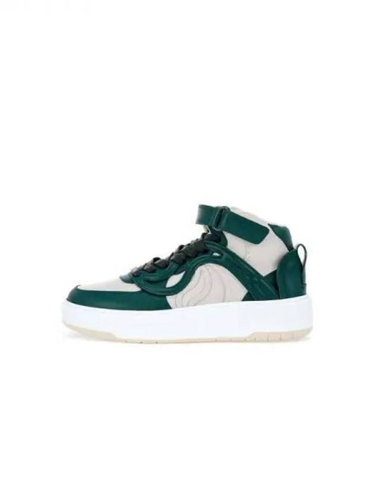 Women's S Wave 2 Mid Top Trainer Green 271013 - STELLA MCCARTNEY - BALAAN 1