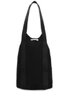 Angelo Embroidered Logo Canvas Tote Bag Black - A.P.C. - BALAAN 4