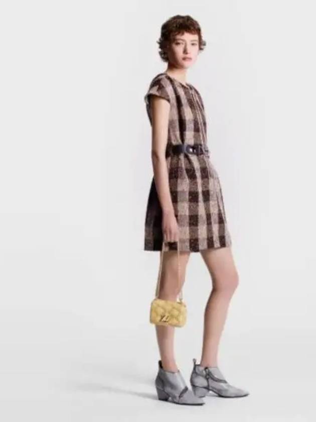 Checked tweed utility detail dress 1AFSOS - LOUIS VUITTON - BALAAN 1