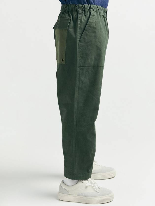 Vintage Walker Wide Block Pants Green - BOOVOOM - BALAAN 4