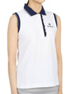 Golf Wear Sleeveless T-Shirt HHW 2A AP53 WHITE - HORN GARMENT - BALAAN 3