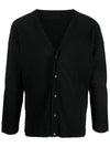 Pleated Button Cardigan Black - ISSEY MIYAKE - BALAAN 3