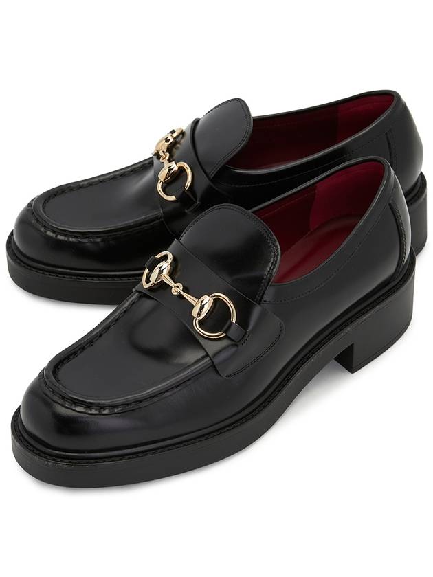 Horsebit Leather Loafer Black - GUCCI - BALAAN 2