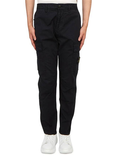 Compass Badge Gabardine Cargo Straight Pants Navy - STONE ISLAND - BALAAN 2