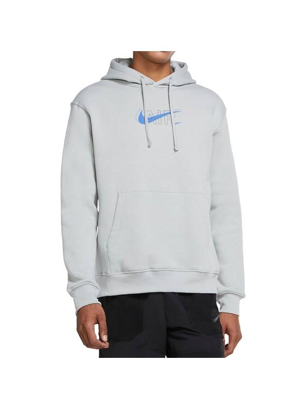 Men's Logo Hoodie Grey - NIKE - BALAAN 2