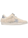 Superstar Glitter Shearling Low Top Sneakers Beige - GOLDEN GOOSE - BALAAN 2