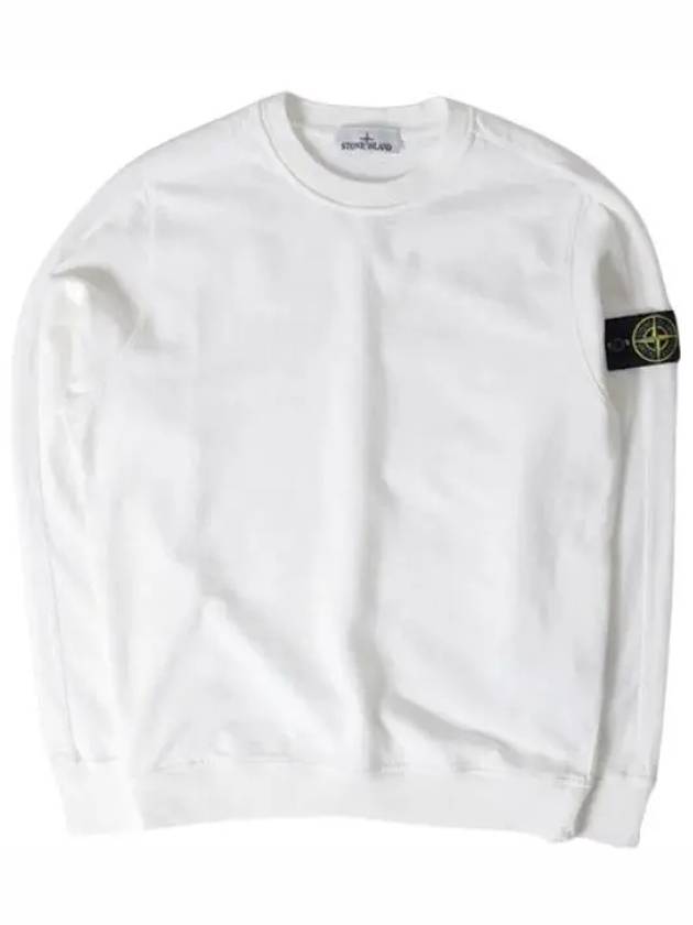 Cotton Crew Neck Sweatshirt White - STONE ISLAND - BALAAN 2