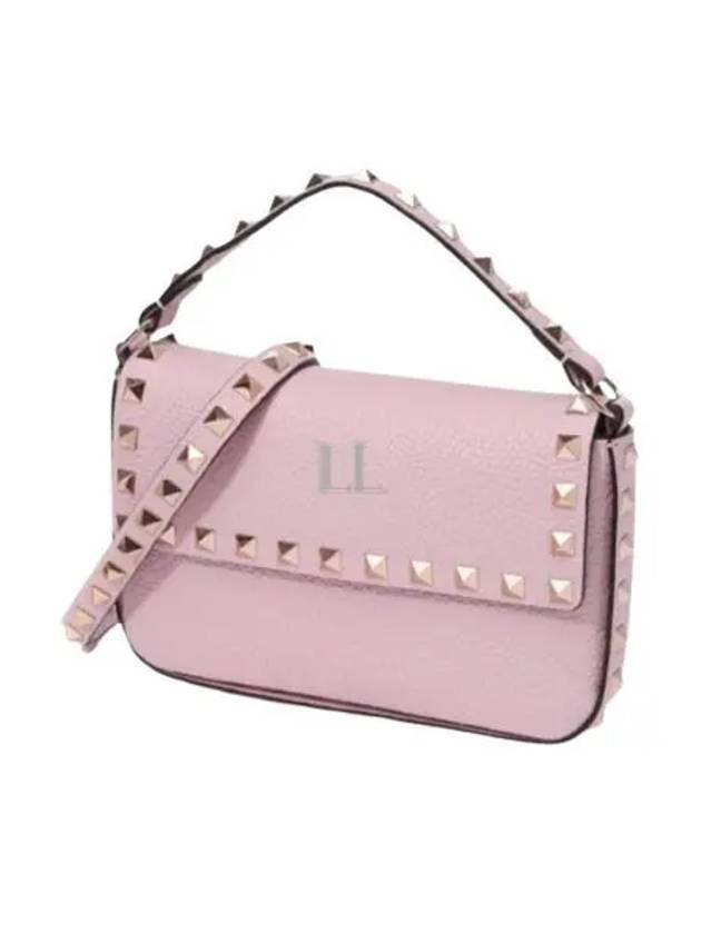 Rockstud Chain Cross Bag Pink - VALENTINO - BALAAN 2