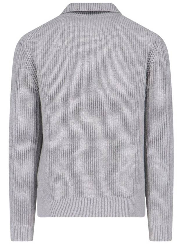 Zip-Up Knit Turtleneck Grey - JW ANDERSON - BALAAN 4