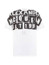 Punk Logo Print Short Sleeve T-Shirt White - ALEXANDER MCQUEEN - BALAAN 2