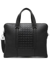 Gancini Leather Brief Case Black - SALVATORE FERRAGAMO - BALAAN 2